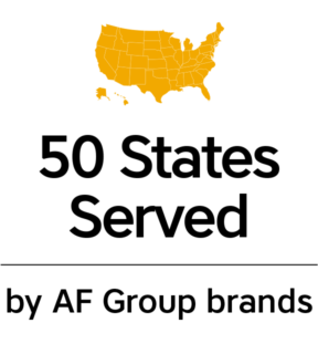 50 States Served by AF Group brands.