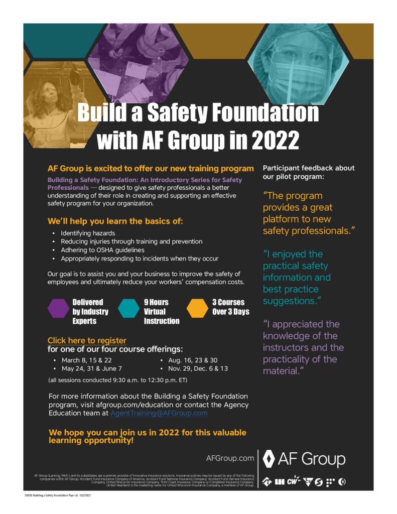 thumbnail of Building a Safety Foundation Flyer