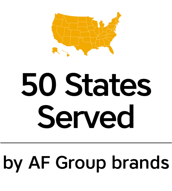 50 States Served by AF Group brands.